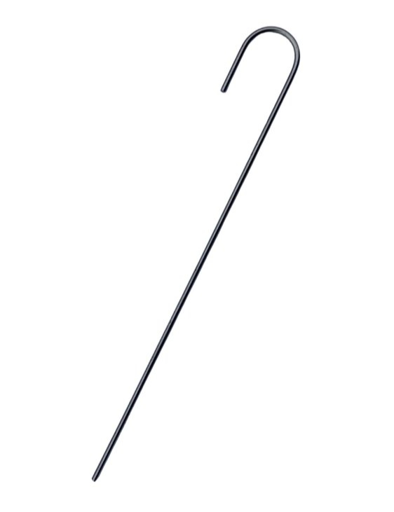Oceľová kotviaca skoba "J" 25 cm