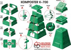 Jelinek trading Kompostér K 700 černý