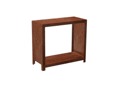 Corgarden Zahradní dřevník STORA 1038 80 x 80 x 40 cm Corten