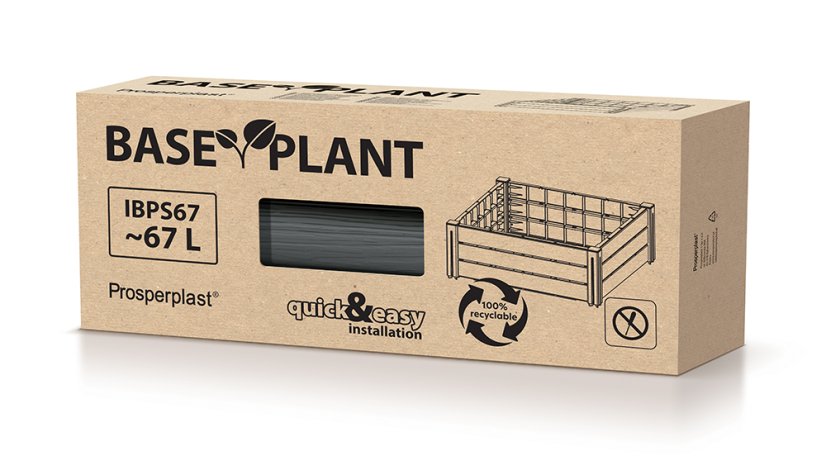 Vyvýšený záhon BASE PLANT 61,8 cm - barva: naturo ECO