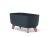 Kvetináč GRACIA CASE ECO WOOD 39 cm - farba: antracit ECO