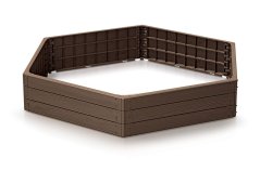 Vyvýšený záhon BASE WOODY 148 cm - farba: rustikálna tehlová