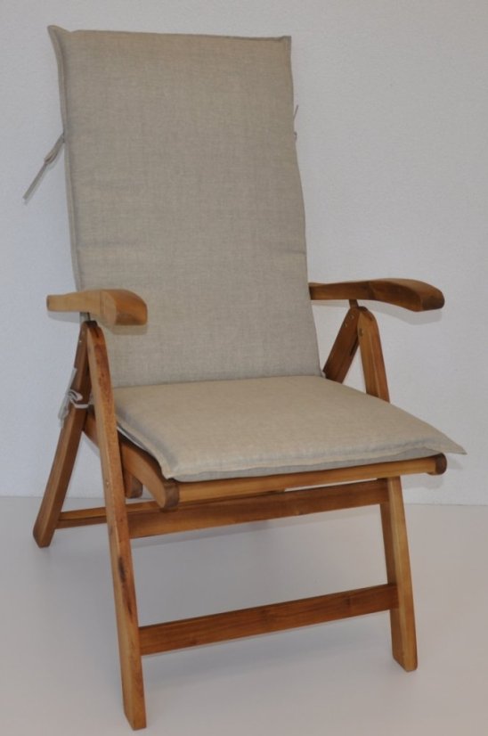 Polstr na teakové zahradní křeslo UNI vysoké