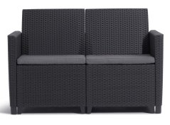 CLAIRE 2 SEATERS SOFA  - grafit