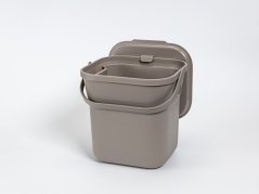 Plastia Kôš na bioodpad s vložkou - 6l taupe