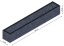 Flexi Element vyvýšený záhon - obdĺžnik - Šírka: 75 cm, Dĺžka: 500 cm, Výška: 75 cm
