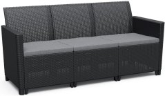 CLAIRE 3 SEATERS SOFA  - grafit