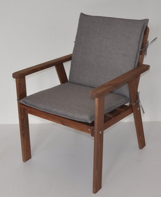 Polstr na zahradní křeslo UNI s nízkým opěradlem