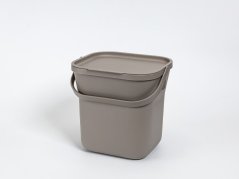 Plastia Kôš na bioodpad s vložkou - 6l taupe