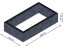 Flexi Element vyvýšený záhon - obdĺžnik - Šírka: 125 cm, Dĺžka: 225 cm, Výška: 51 cm
