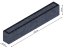Flexi Element vyvýšený záhon - obdĺžnik - Šírka: 50 cm, Dĺžka: 425 cm, Výška: 75 cm