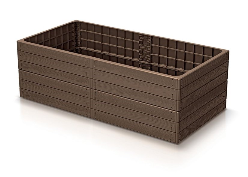 Vyvýšený záhon BASE WOODY 149,2 x 75,6 x 25 cm - rustikálna tehlová