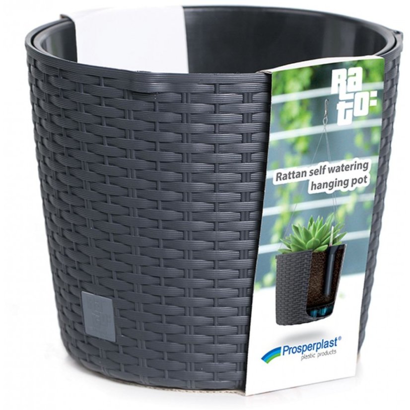 Prosperplast závesný kvetináč Rato Round W 25,6 cm + vklad