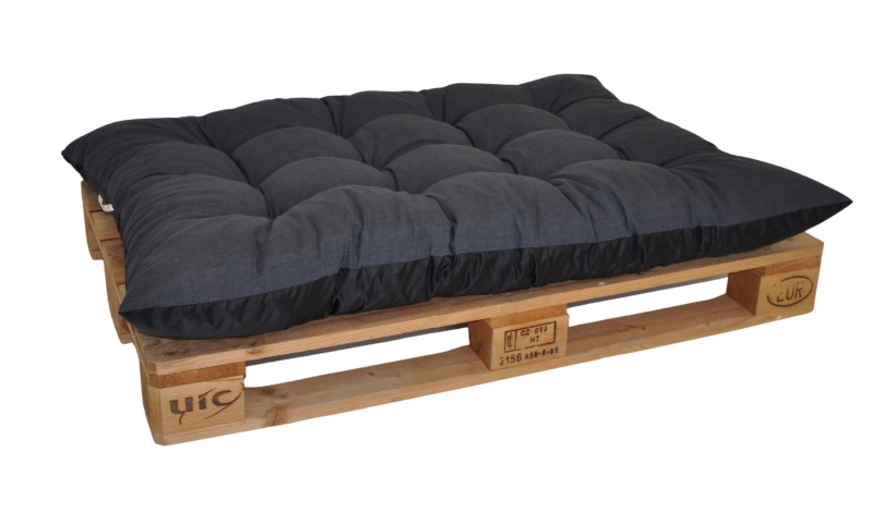 Paletový sedák / zahradní matrace tmavě šedý melír