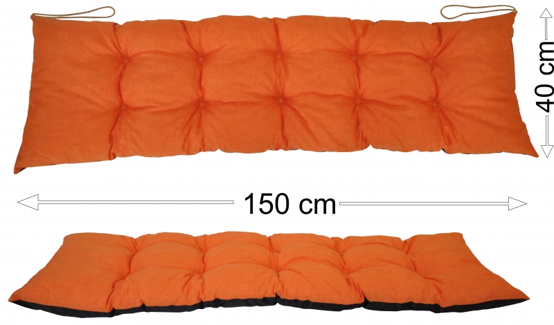 Podsedák 150x40 - Barva polstru: Tmavě šedý melír