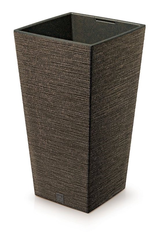 Květináč FURU SQUARE ECO WOOD 30cm kávový