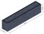Flexi Element vyvýšený záhon - obdĺžnik - Šírka: 75 cm, Dĺžka: 450 cm, Výška: 99 cm