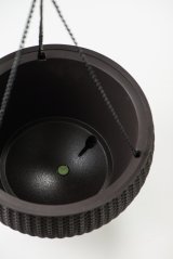 Keter květináč HANGING SPHERE hnědý
