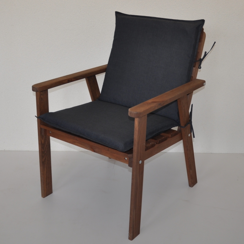 Polstr na zahradní křeslo UNI s nízkým opěradlem