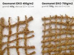 Jutenon ECC Kokosová protierozní síť EKO 400g/m2 rohož - metráž