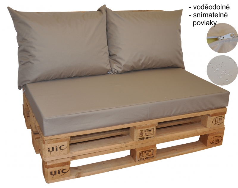 Polstry na paletový nábytek voděodolné