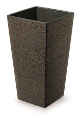 Květináč FURU SQUARE ECO WOOD 30cm kávový