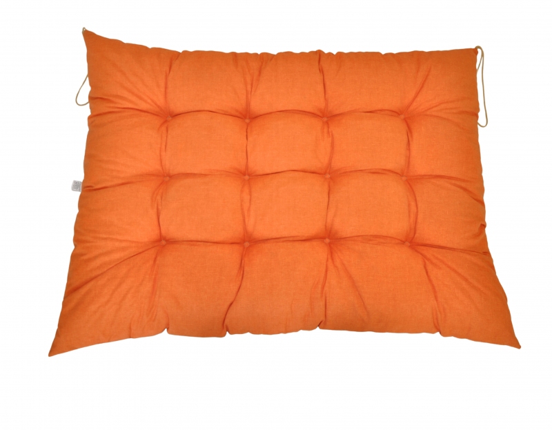 Paletový sedák / zahradní matrace oranžový melír