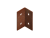 Corgarden Zahradní obrubníky MODO SPOJKA ROHOVÁ 1027 3 x 3 x 6 cm Corten