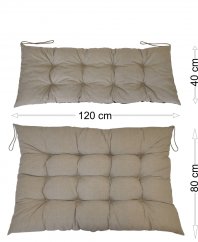 Polstry na paletový nábytek sada Basic - látka tmavě béžový melír