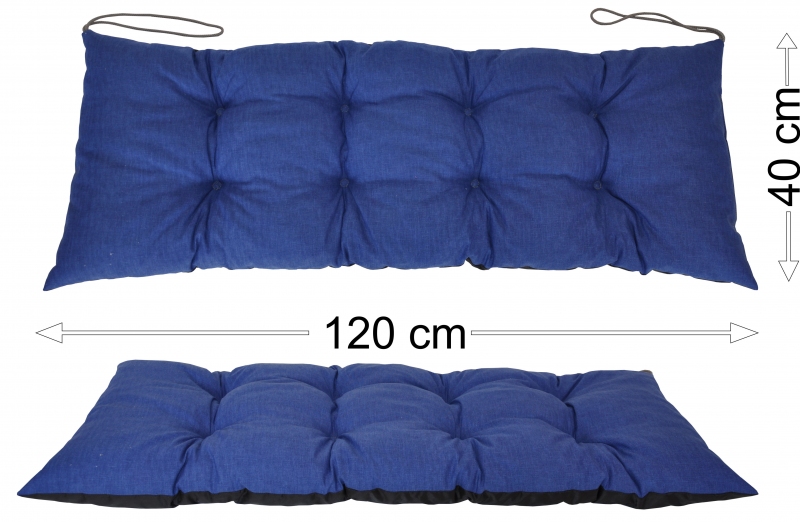 Podsedák 120x40 - Barva polstru: Tmavě modrý