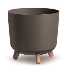 Kvetináč GRACIA TUBUS ECO WOOD kávový 29,8 cm