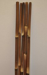 Bambusová tyč  délka 2 metry - barvená hnědá
