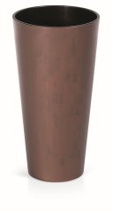 Květináč s vkladem TUBUS SLIM CORTEN patinující ocel 20 cm