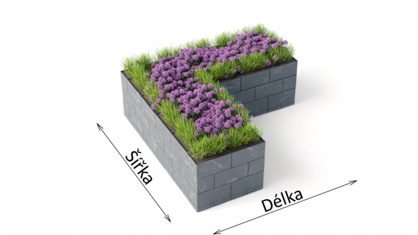 Flexi Element vyvýšený záhon ve tvaru L
