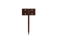 Corgarden Zahradní obrubníky URBIS SPOJKA ROVNÁ 1032 25 x 10 cm Corten