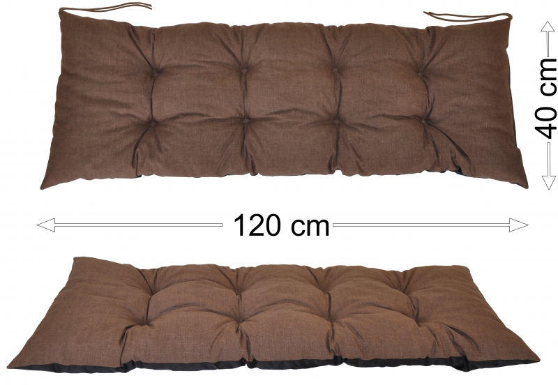 Podsedák 120x40 - Barva polstru: Hnědý