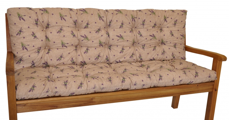 Polstr na zahradní lavičku 137 cm