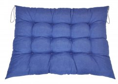 Paletový sedák / zahradní matrace modrý melír