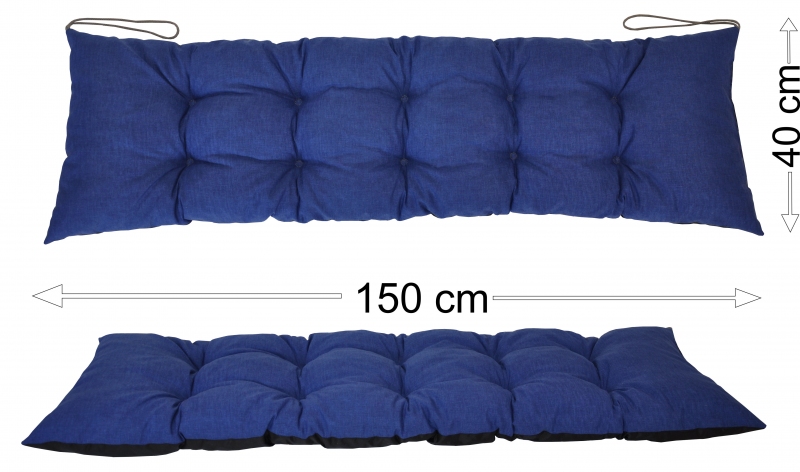 Podsedák 150x40 - Barva polstru: Tmavě šedý melír