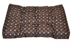 Matrace pro psa voděodolná 83x57 cm tlapka hnědá