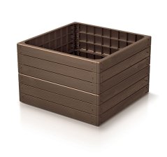 Vyvýšený záhon BASE WOODY 75,6 cm - barva: rustikální cihlová