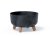 Květináč GRACIA LOW BETON EFFECT 28,5 cm antracit