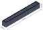 Flexi Element vyvýšený záhon - obdĺžnik - Šírka: 50 cm, Dĺžka: 425 cm, Výška: 51 cm
