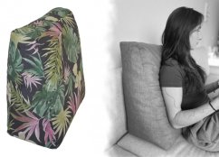 Relaxační polštář - motiv monstera