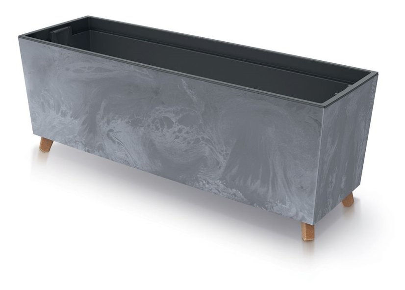Prosperplast truhlík na nožičkách URBI CASE BETON EFFECT N 77cm