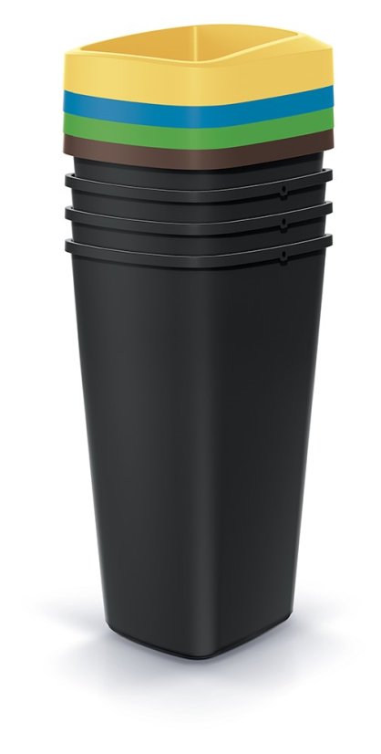 Prosperplast odpadkový kôš COMPACTA Q SET