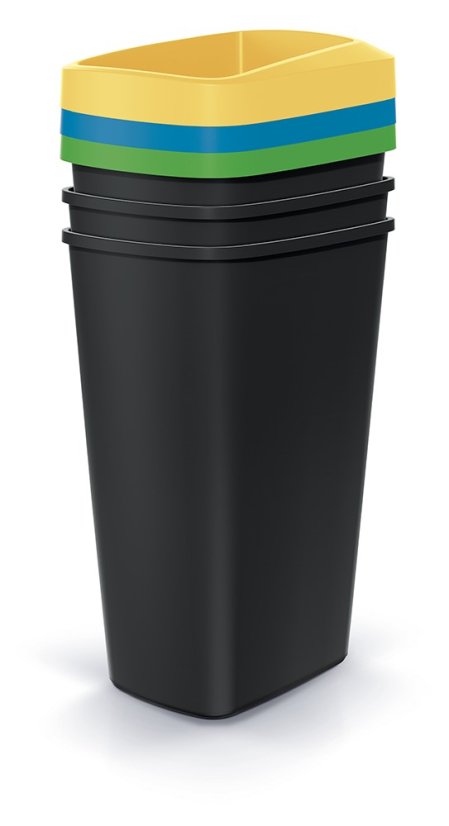 Prosperplast odpadkový kôš COMPACTA Q SET