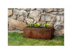 Corgarden Zahradní květináč LINE 1005 40 x 90 x 30 cm Corten