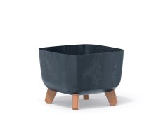 Květináč GRACIA SQUARE BETON EFFECT 24cm antracit