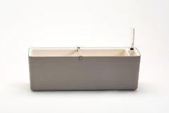 Samozavlažovací truhlík Berberis 60 cm taupe/slonová kost